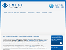 Tablet Screenshot of omegalifts.com